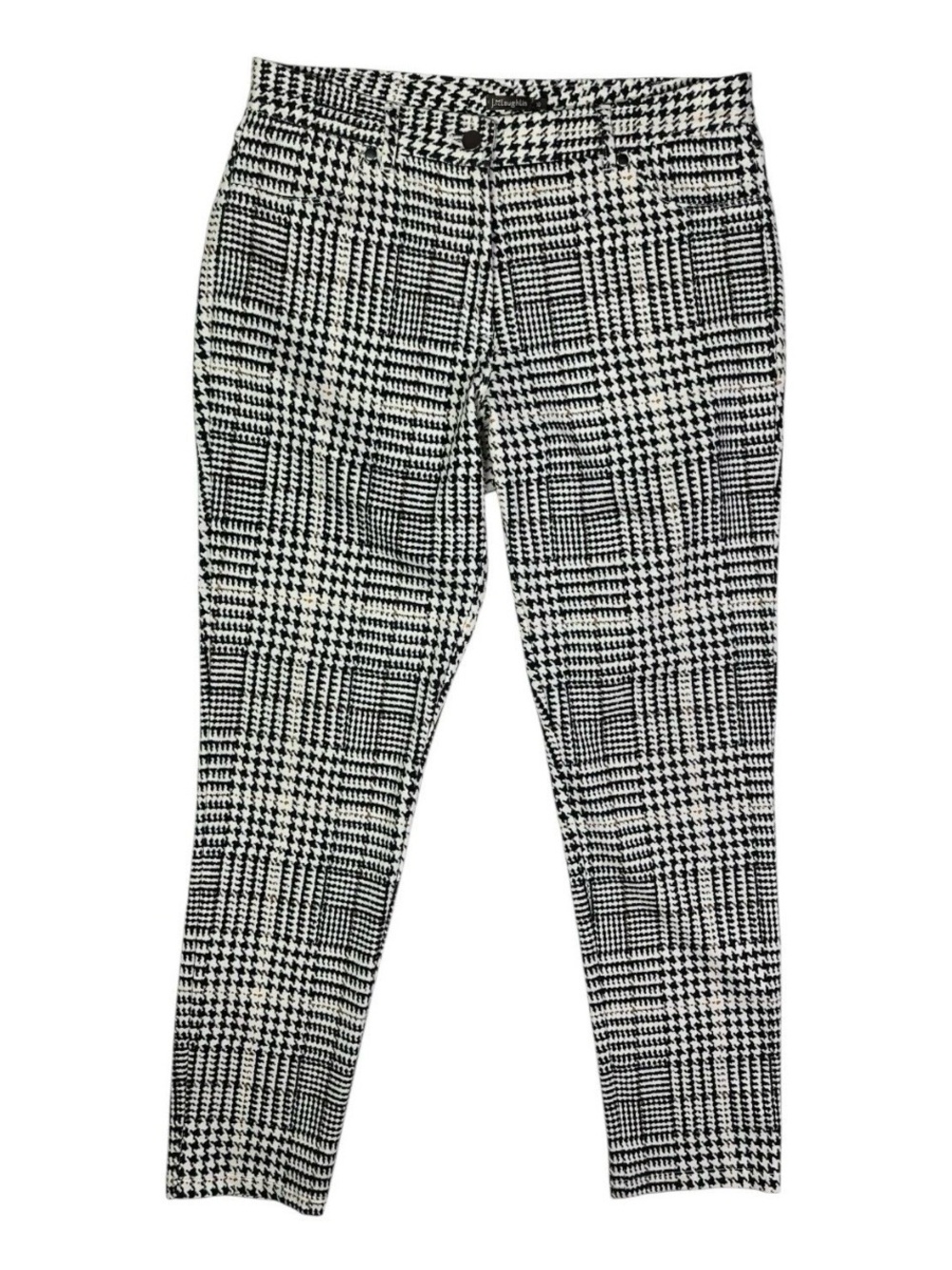 J. McLaughlin Pants Becca
Houndstooth Plaid Stretch Ankle
Pant Size 14
